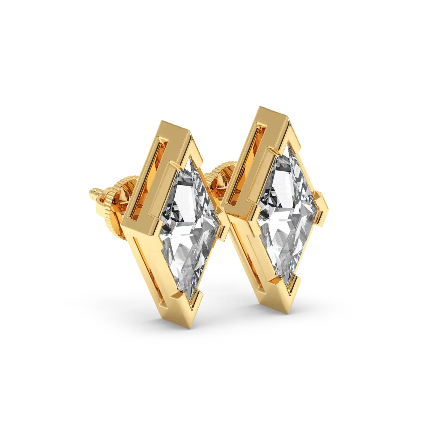 Solitaire Earring - Lozenge