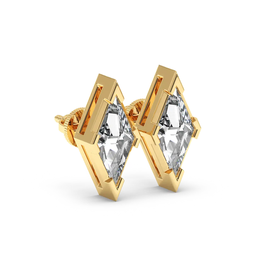 Solitaire Earring - Lozenge