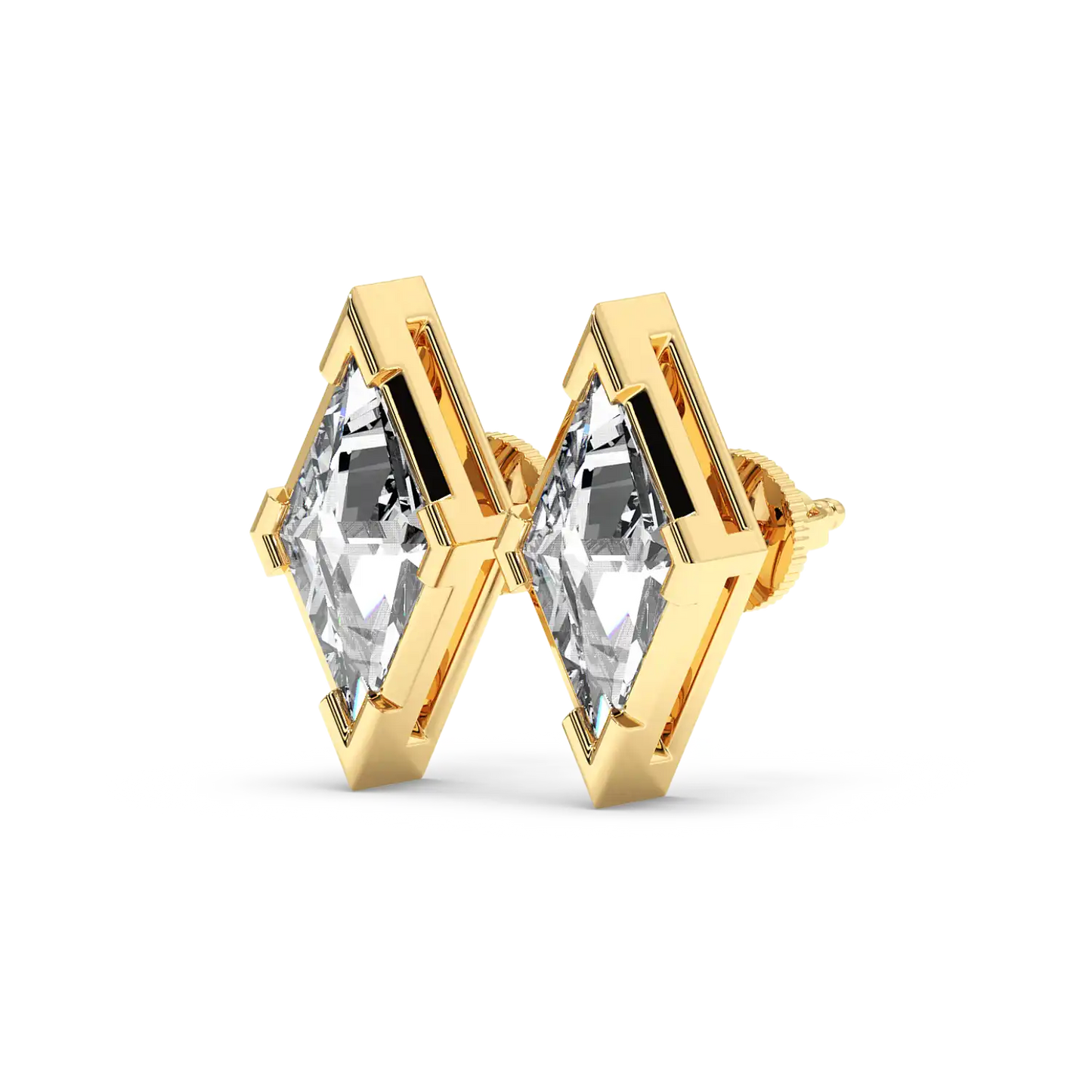 Solitaire Earring - Lozenge