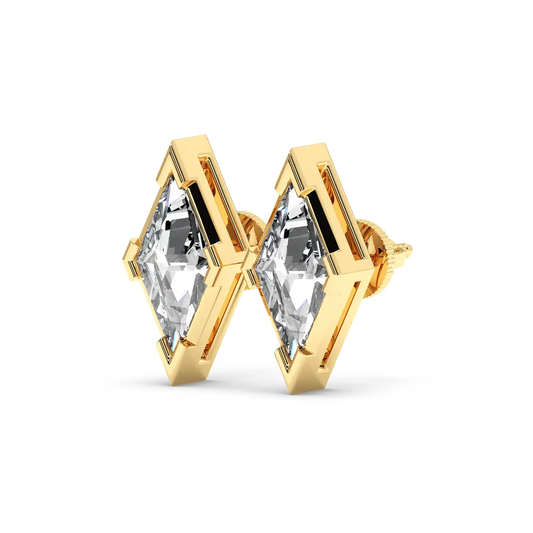 Solitaire Earring - Lozenge