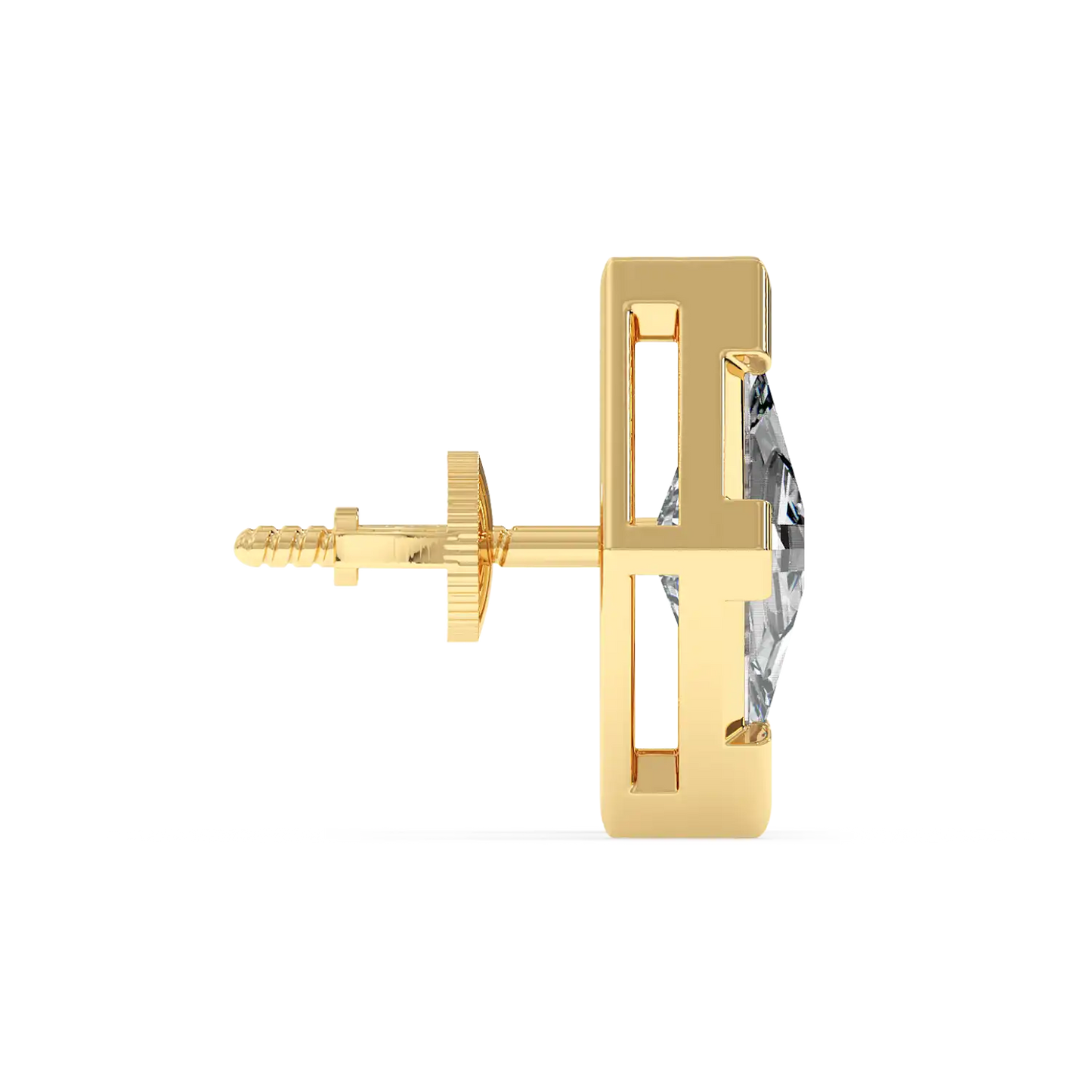 Solitaire Earring - Lozenge