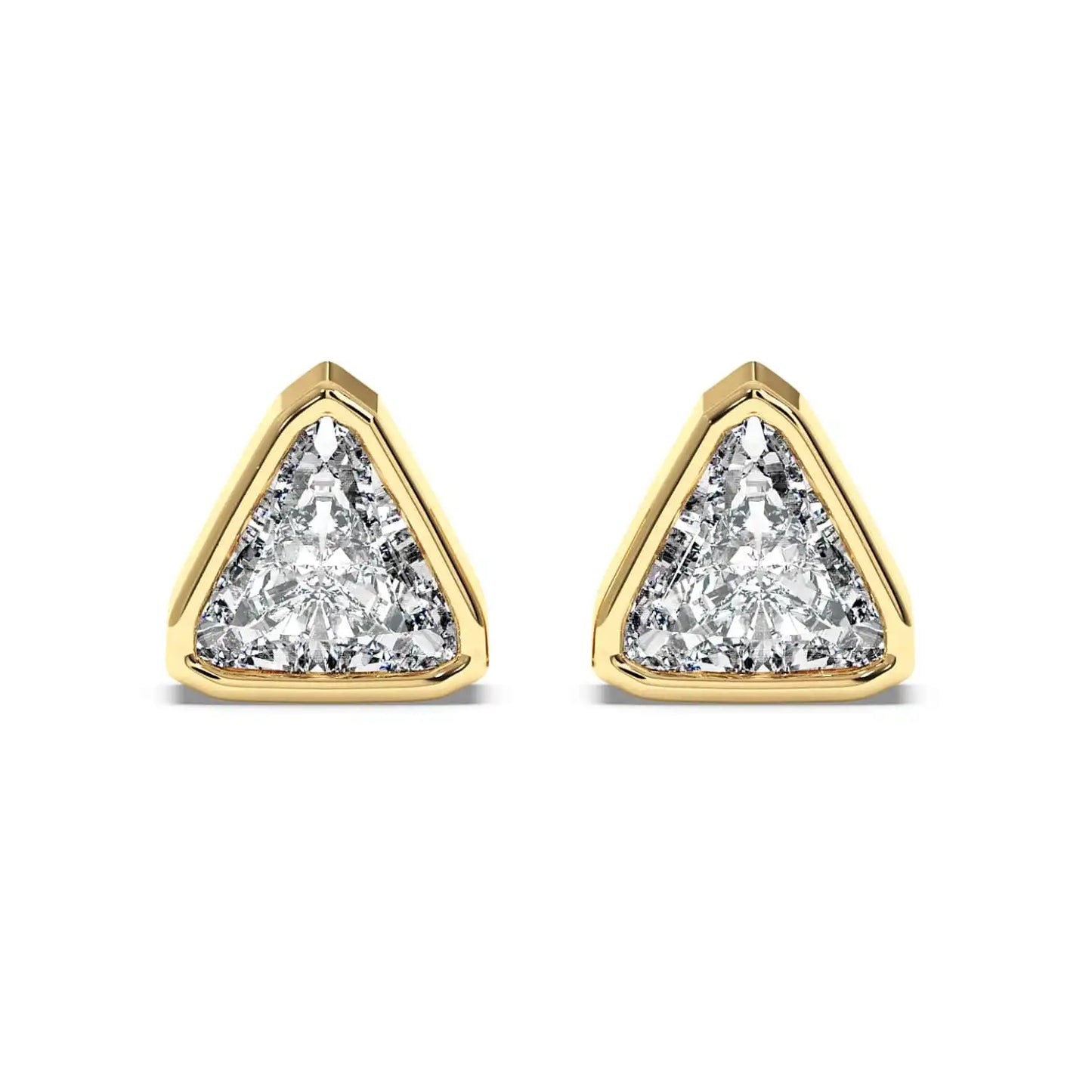 Solitaire Earring - Trillion