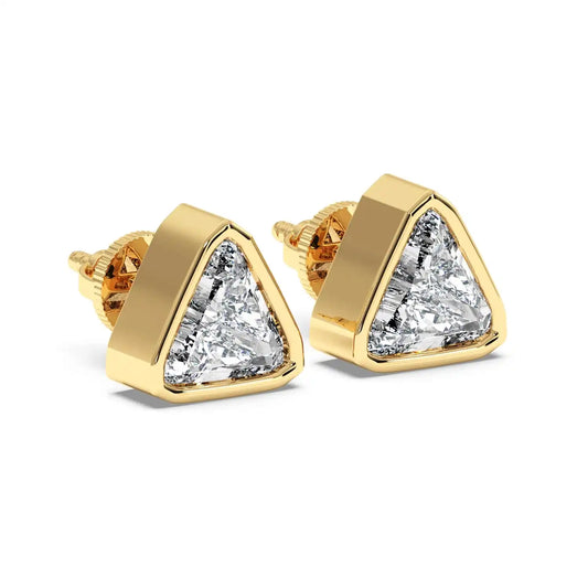 Solitaire Earring - Trillion