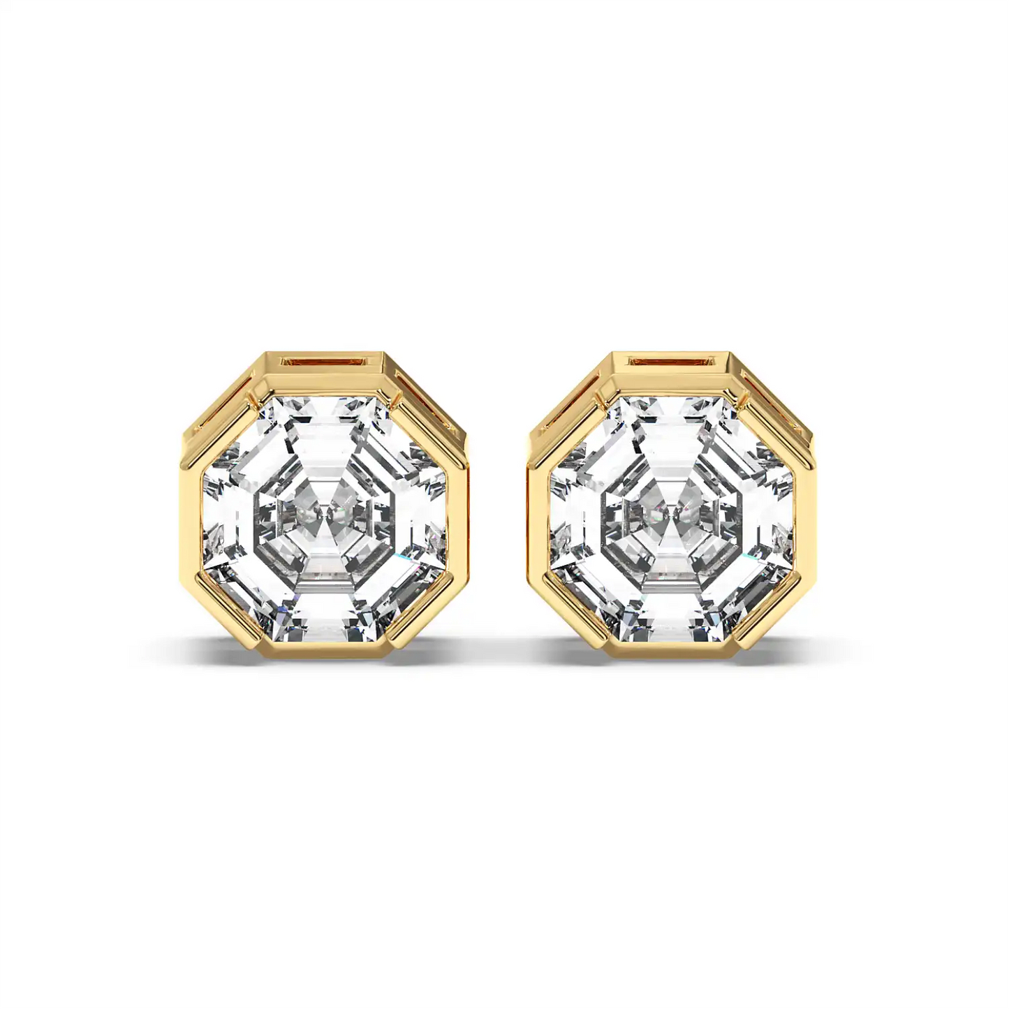 Solitaire Earring - Octagon