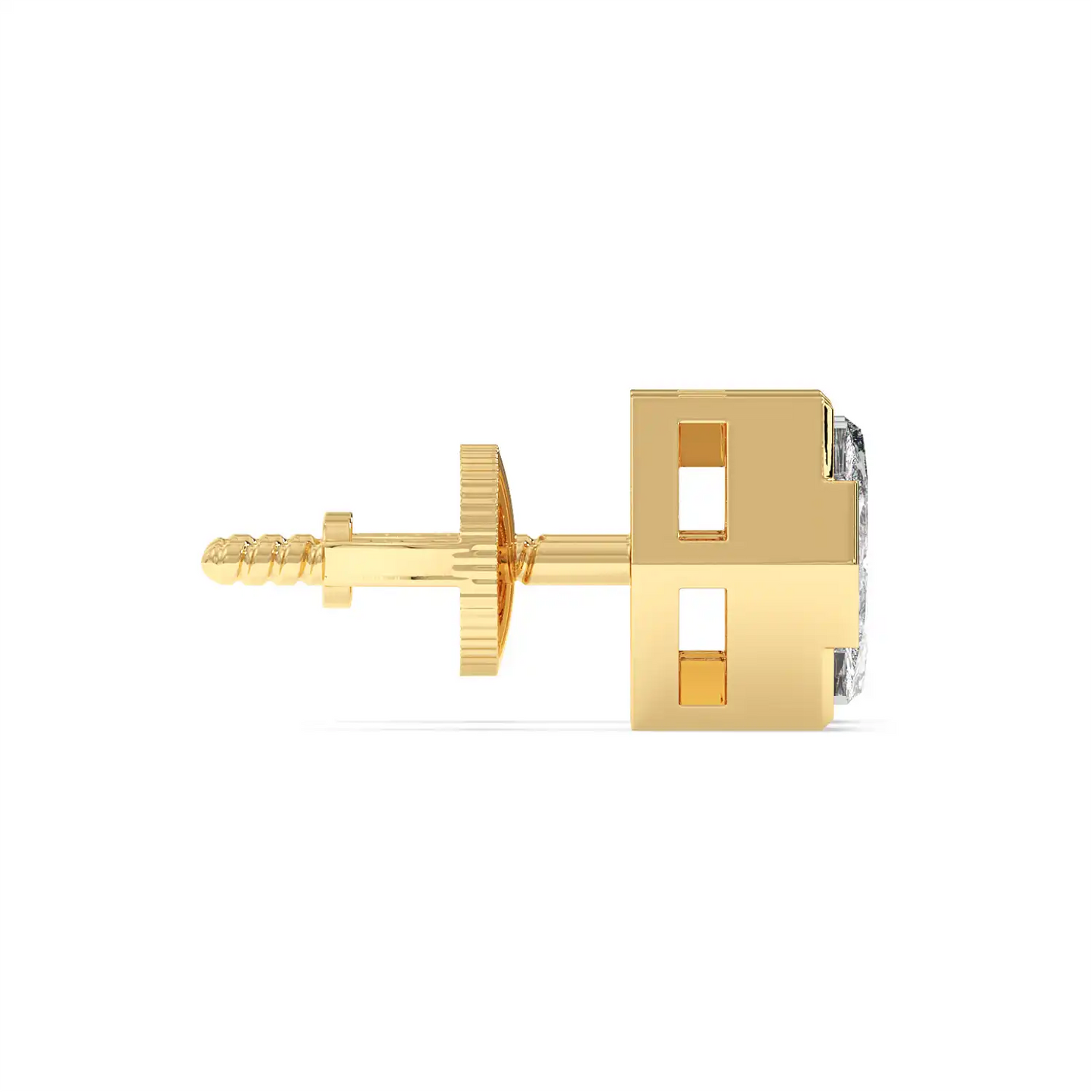 Solitaire Earring - Hexagon