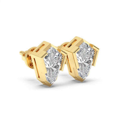 Solitaire Earring - Shield