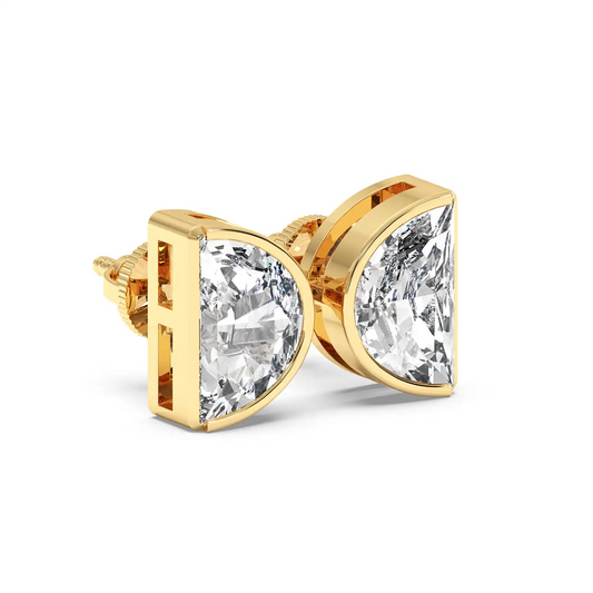 Solitaire Earring - Halfmoon