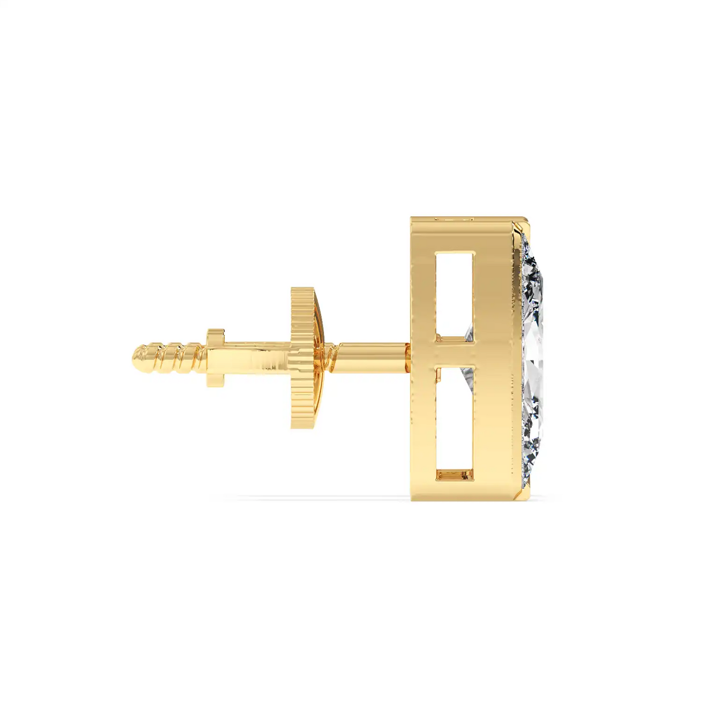 Solitaire Earring - Halfmoon