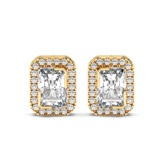 Halo Radiant Stud Earring