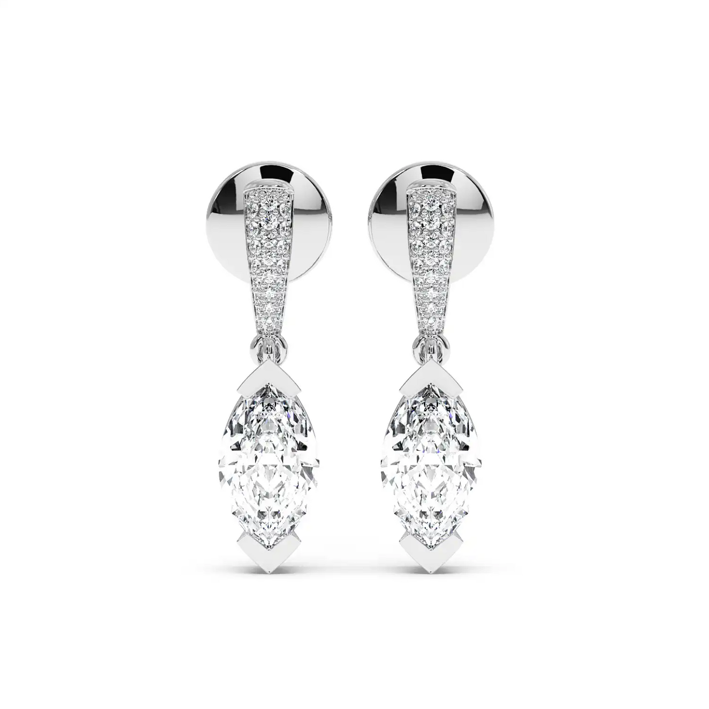 Fancy Earring - Step Cut Marquise