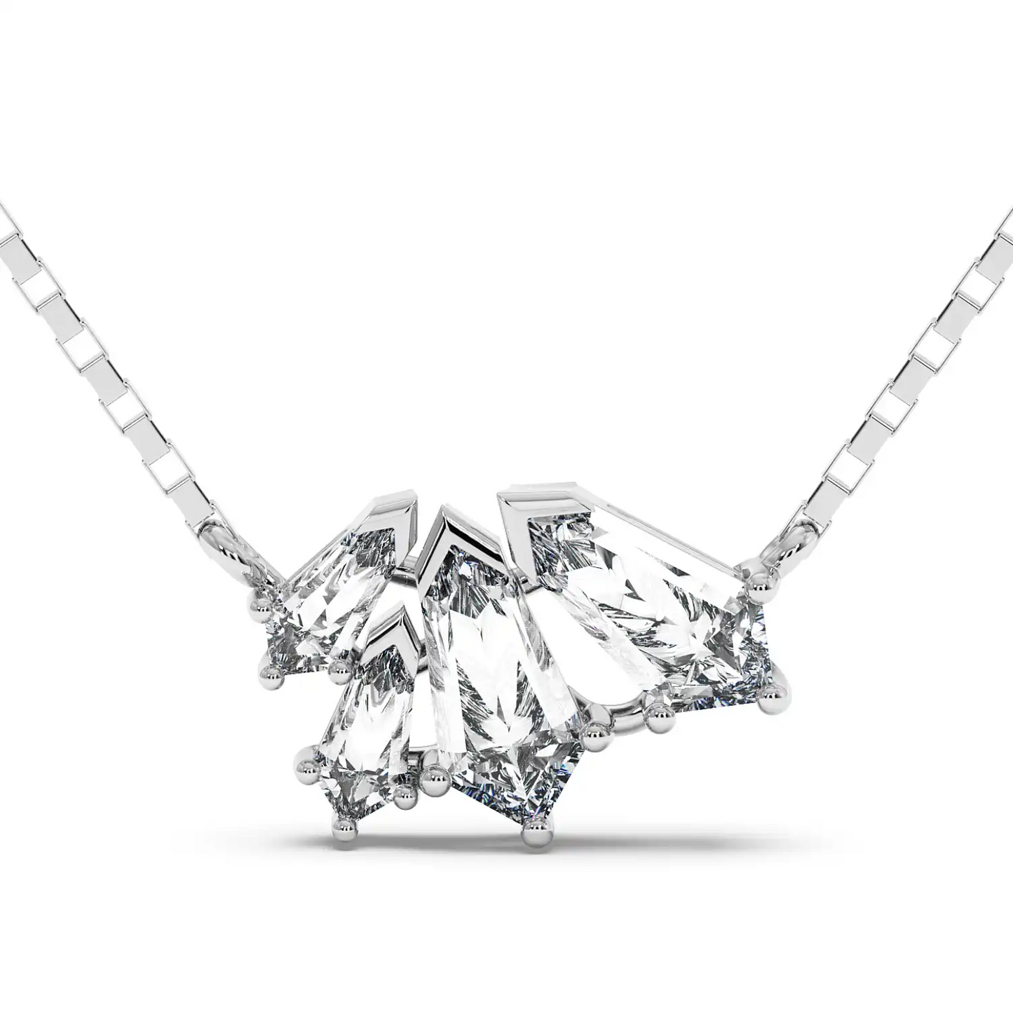 Cluster Shield Necklace