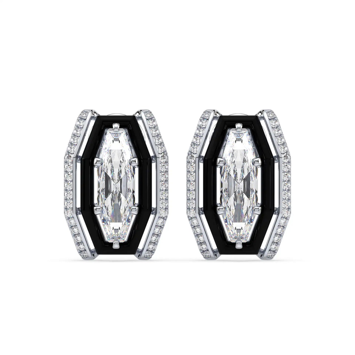 Geo Octagon Earrings