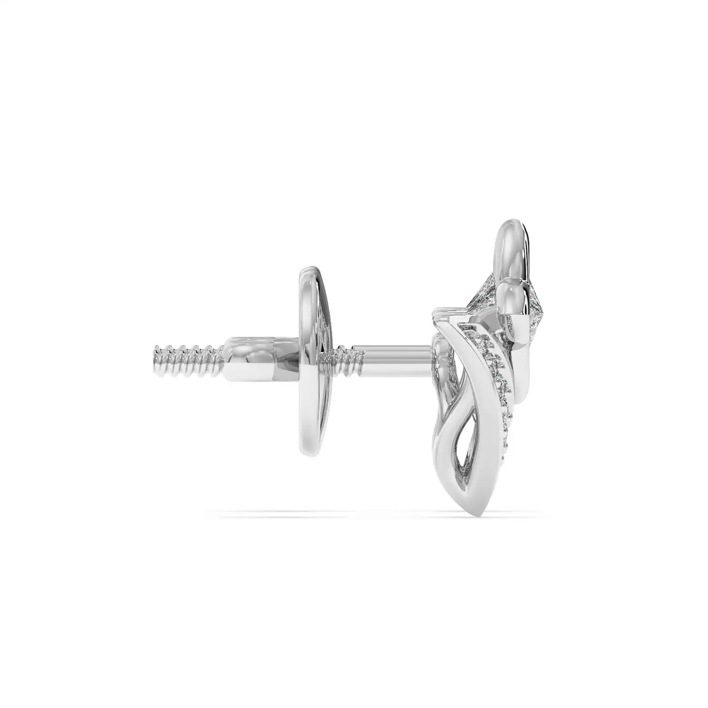 Floral V-Stud Earrings
