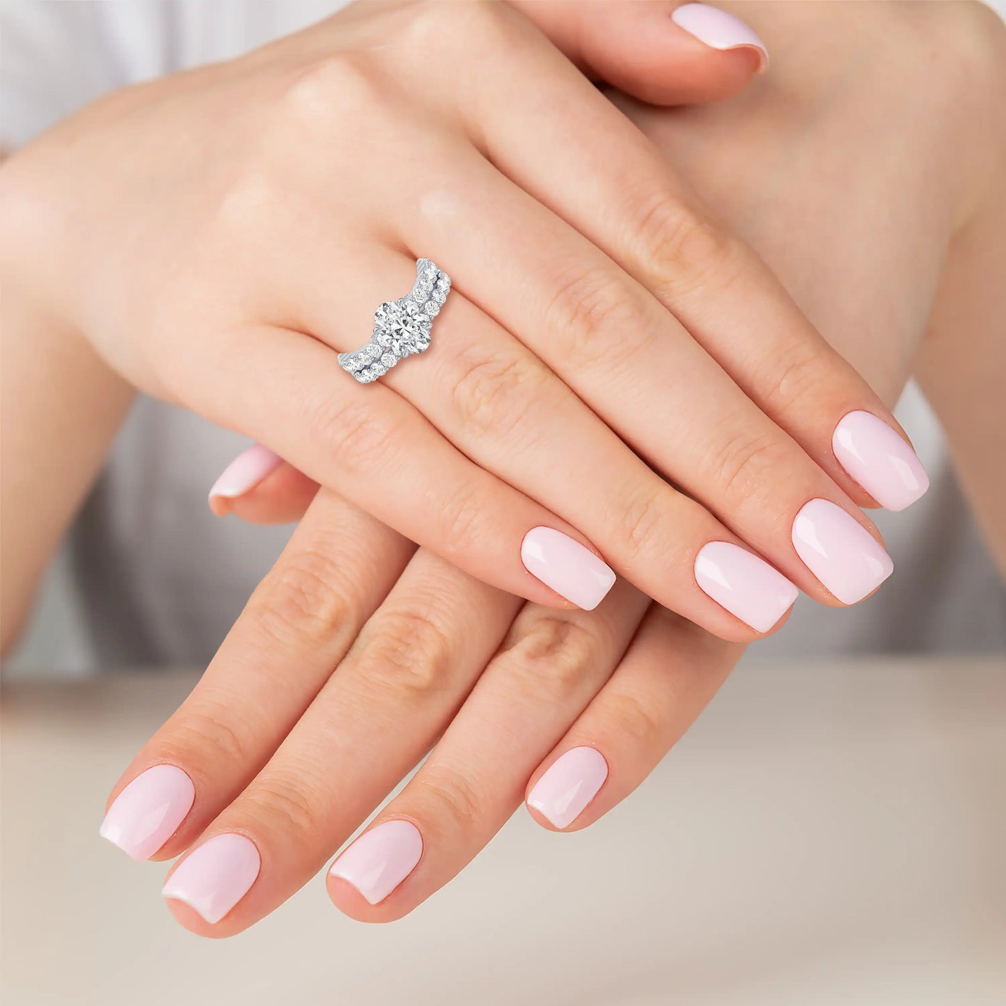 Solitaire Promise Ring - Oval
