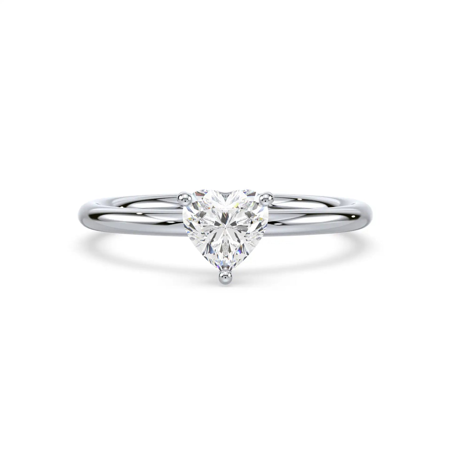 Solitaire Ring - Heart