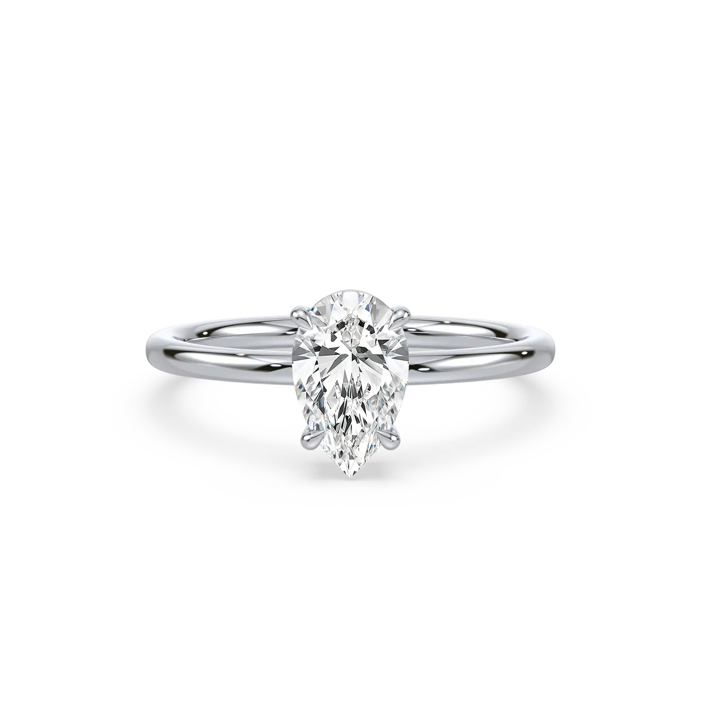 Solitaire Ring - Pear