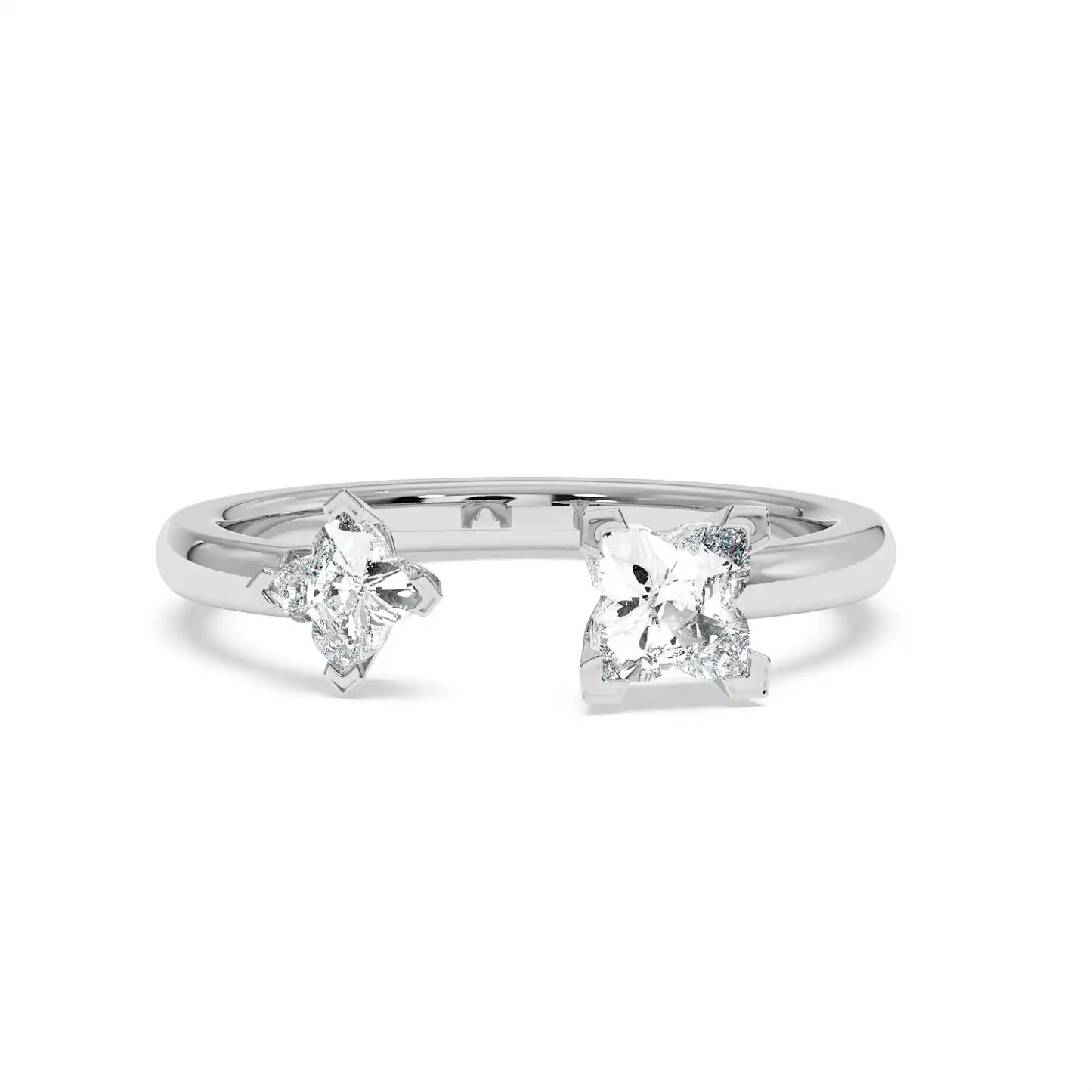 Two Stone Ring - Floral