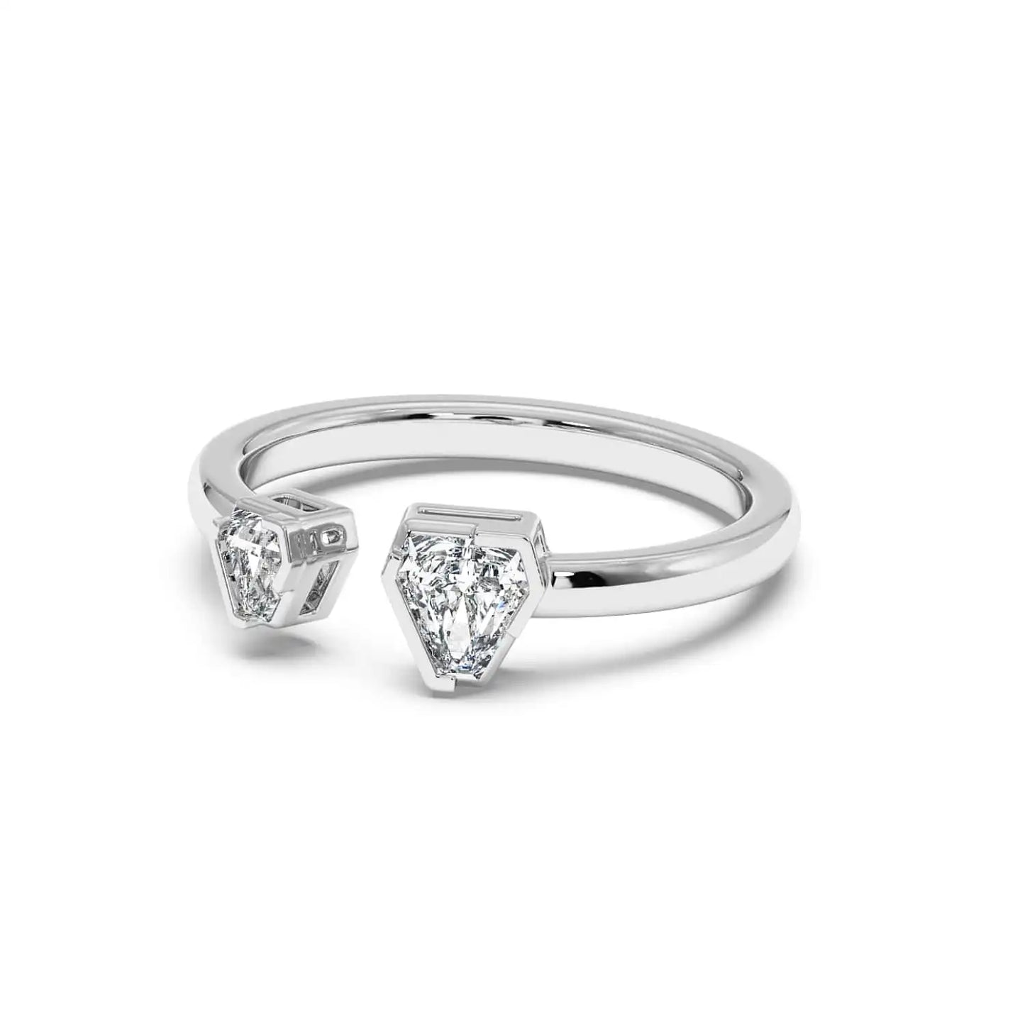 Two Stone Ring - Coffin