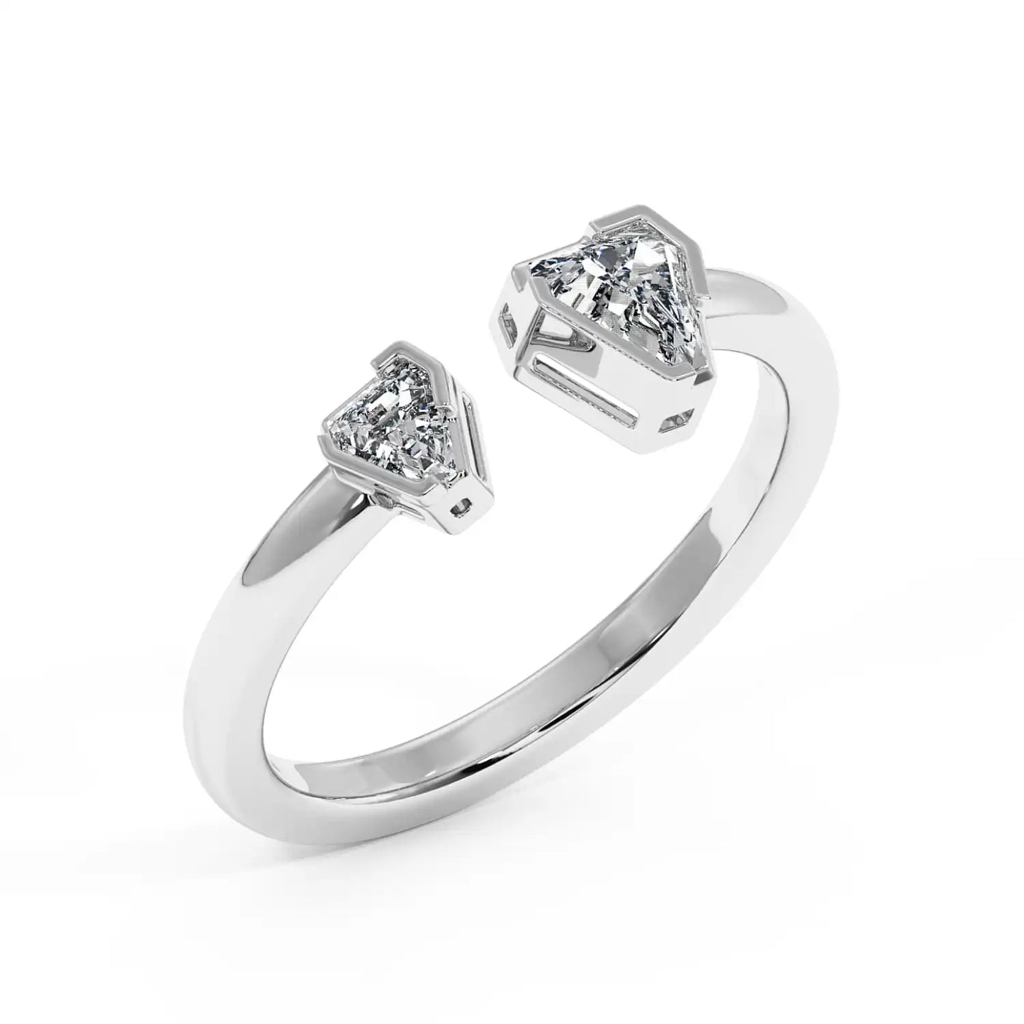 Two Stone Ring - Coffin