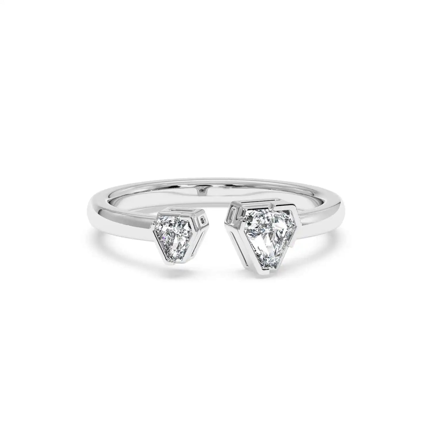 Two Stone Ring - Coffin