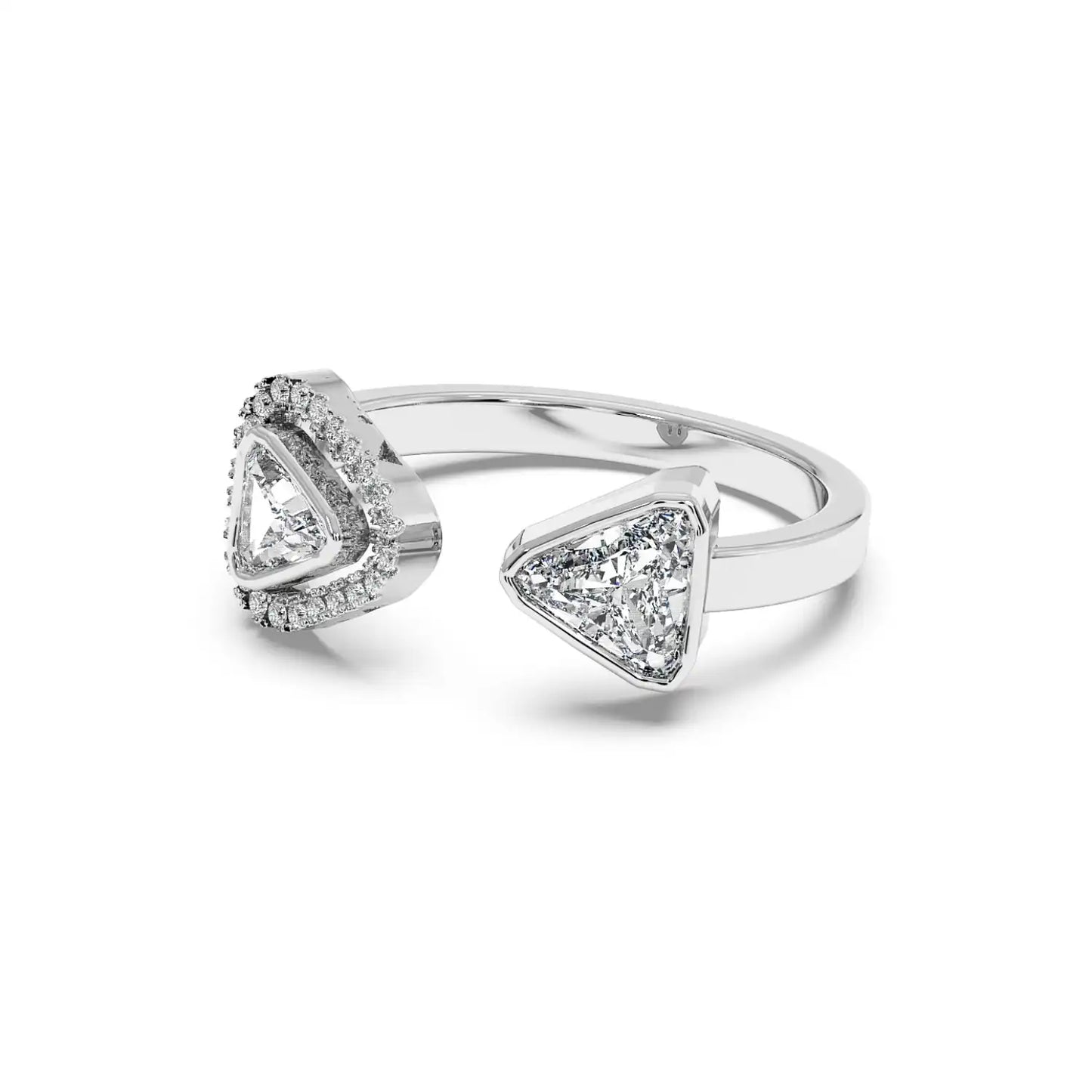 Two Stone Ring - Trillion