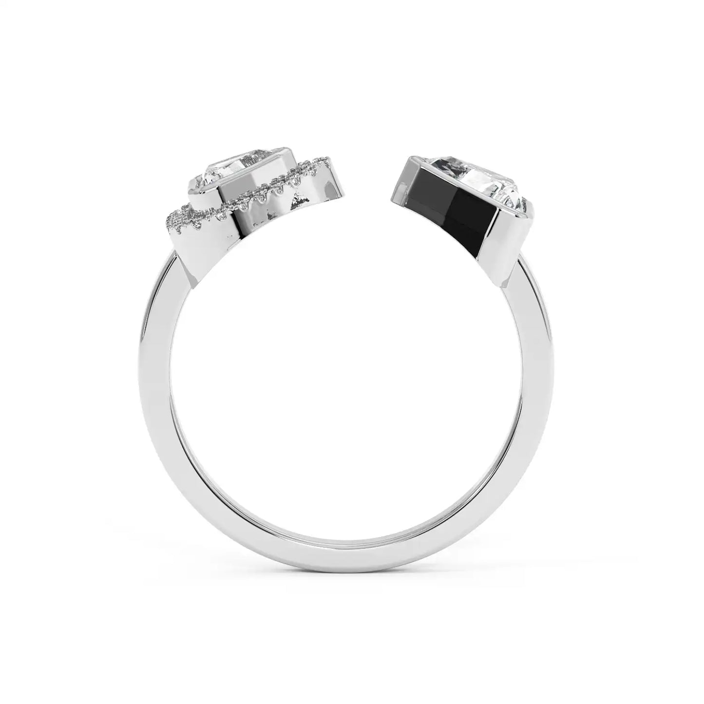 Two Stone Ring - Trillion