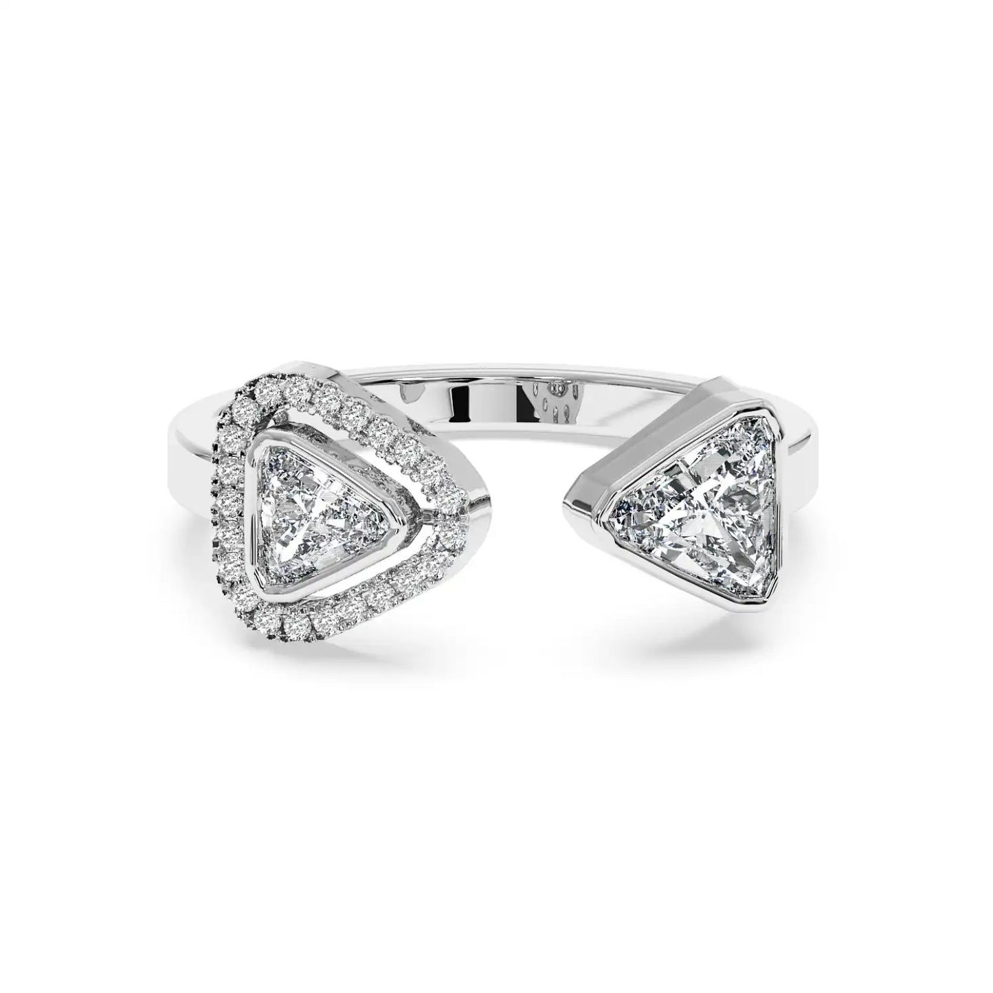Two Stone Ring - Trillion