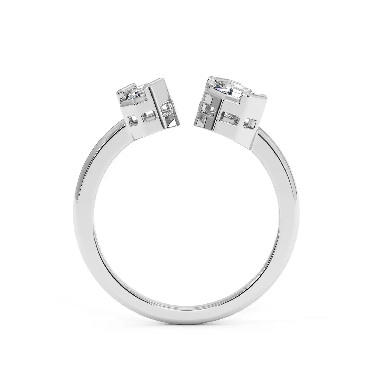 Two Stone Ring - Octagon