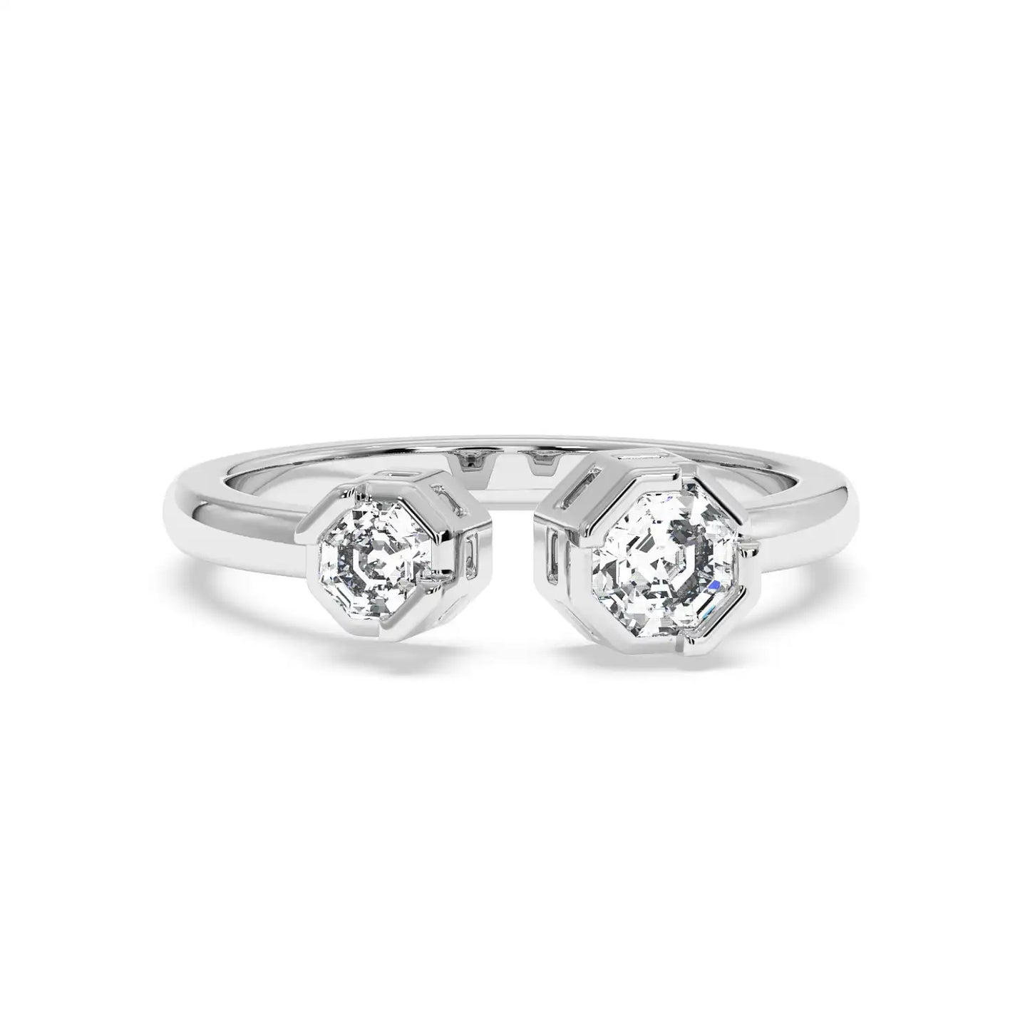 Two Stone Ring - Octagon