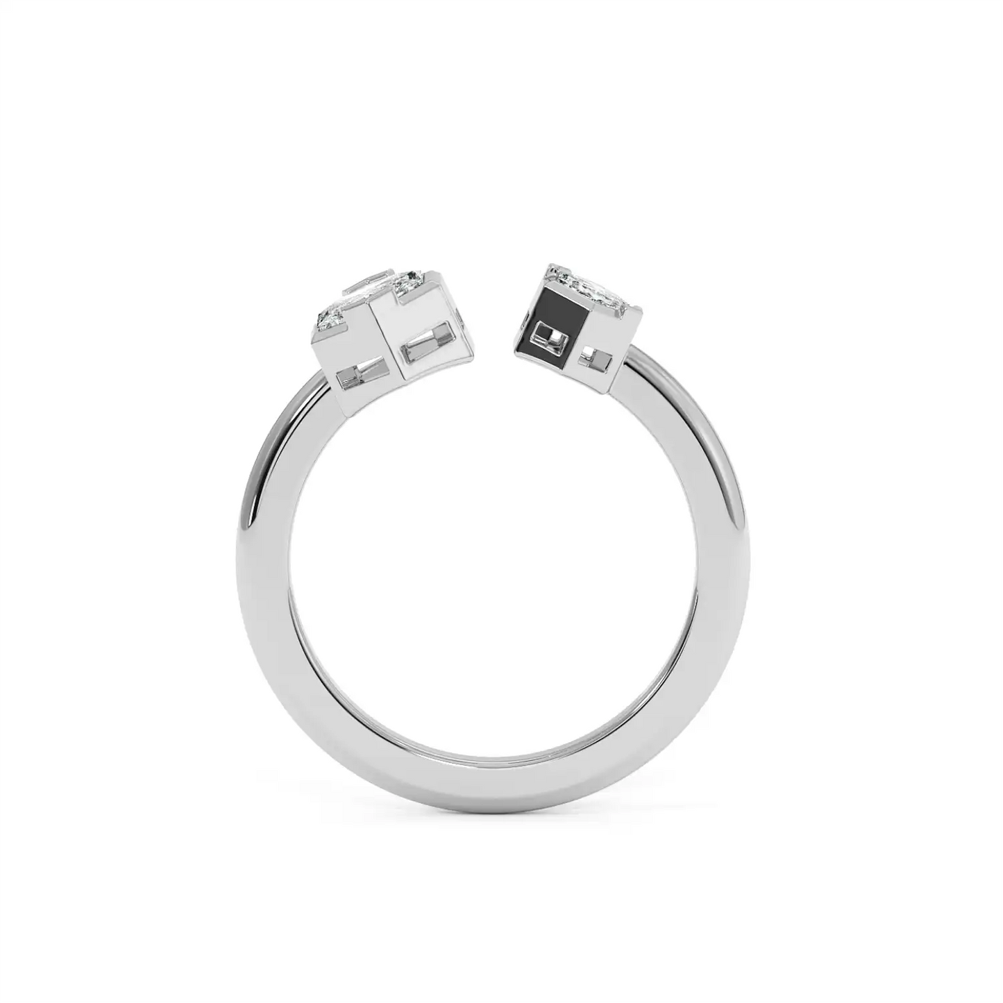 Two Stone Ring - Hexagon