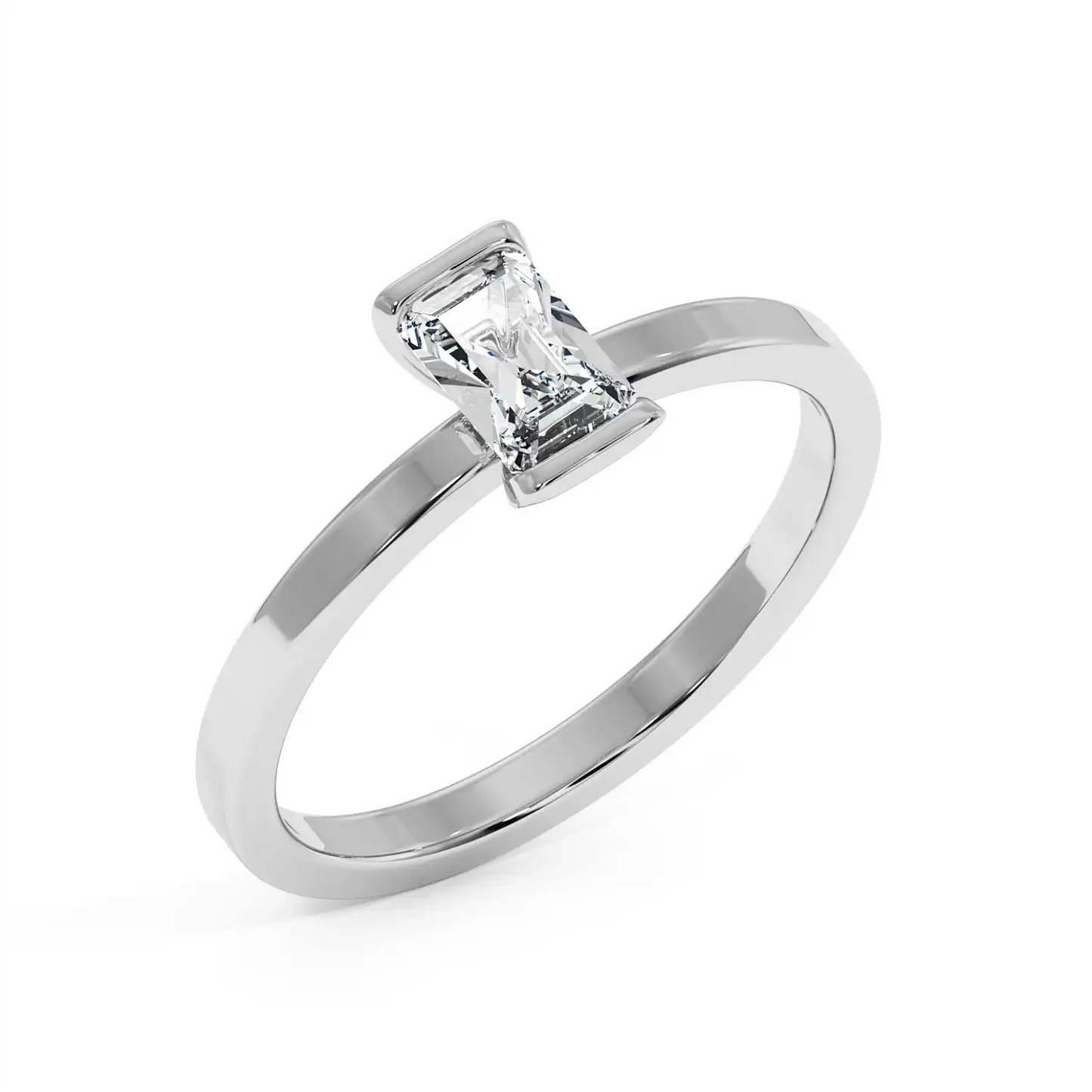 Solitaire Ring - Radiant