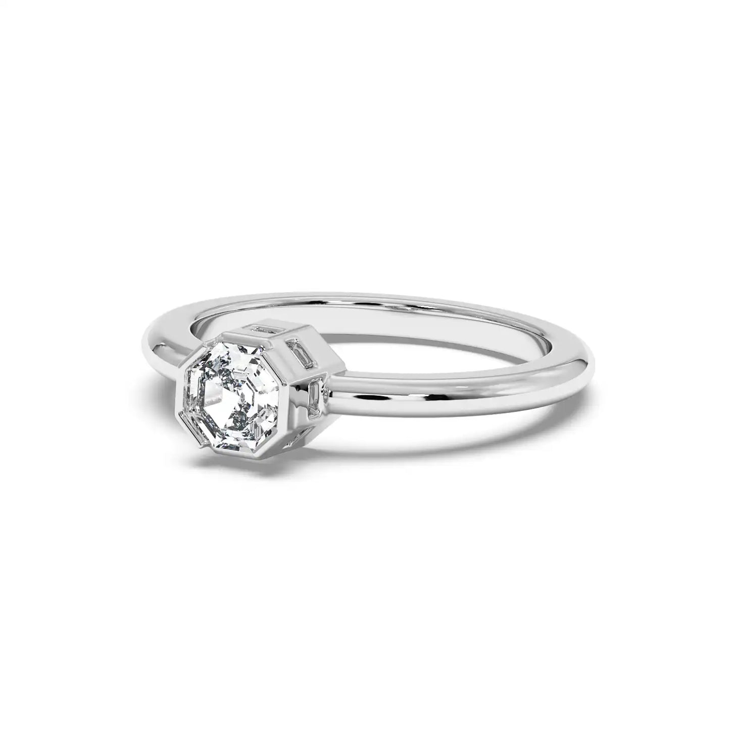 Solitaire Ring - Octagon
