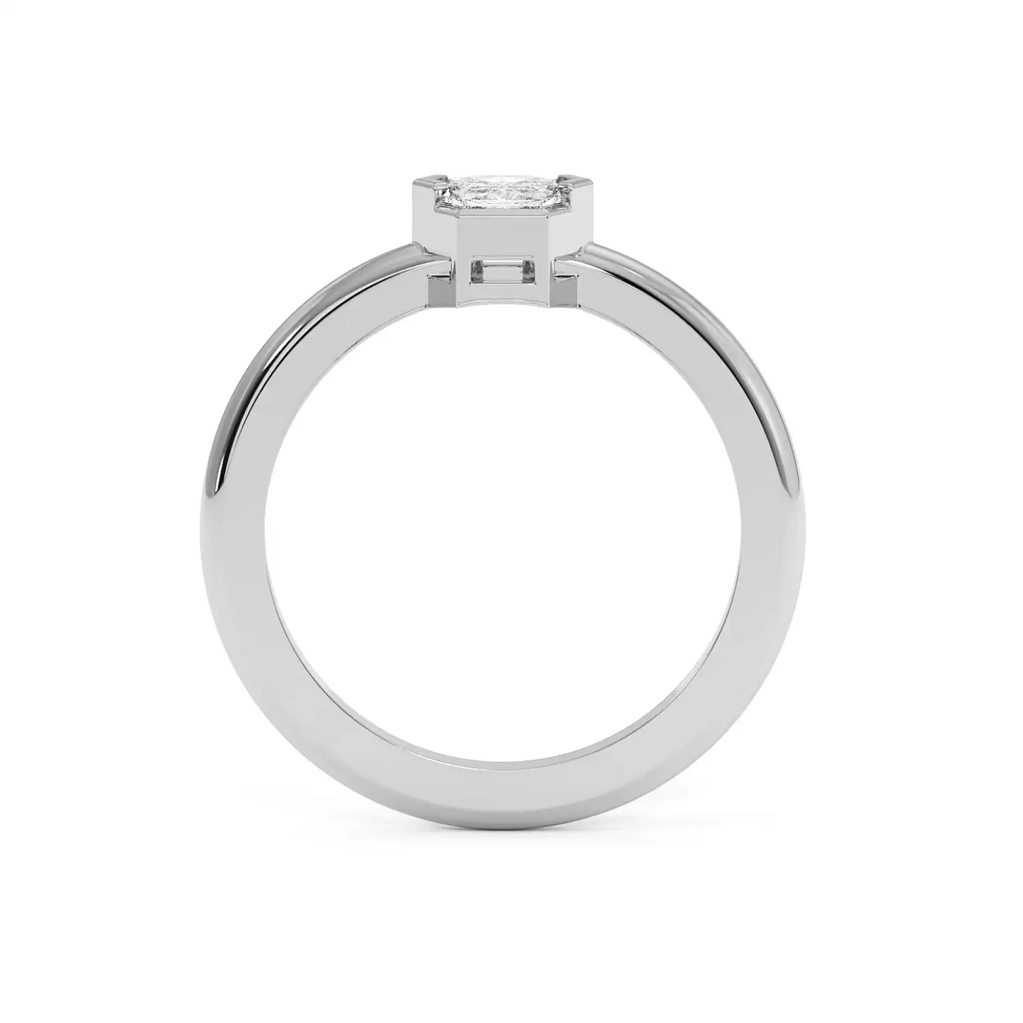 Solitaire Ring - Hexagon