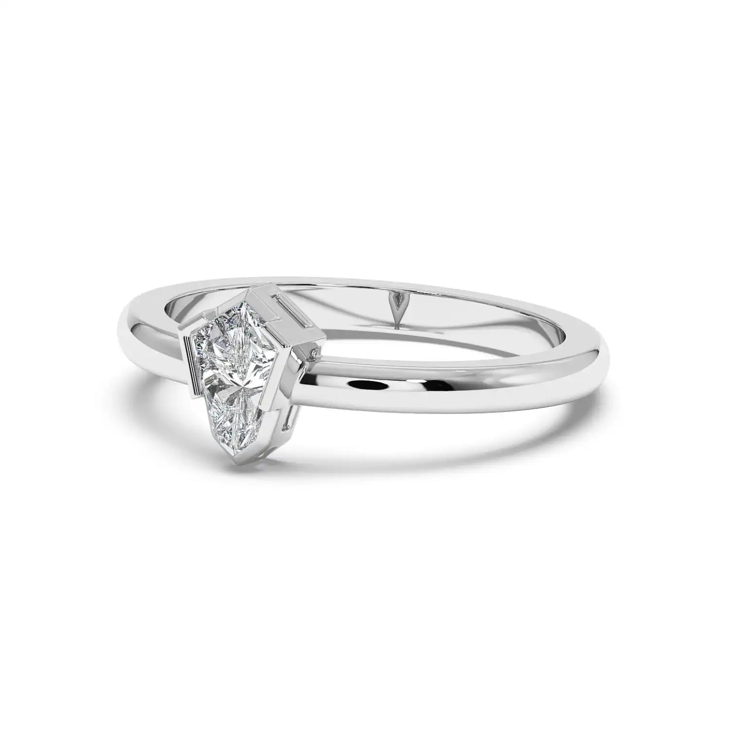 Solitaire Ring - Shield