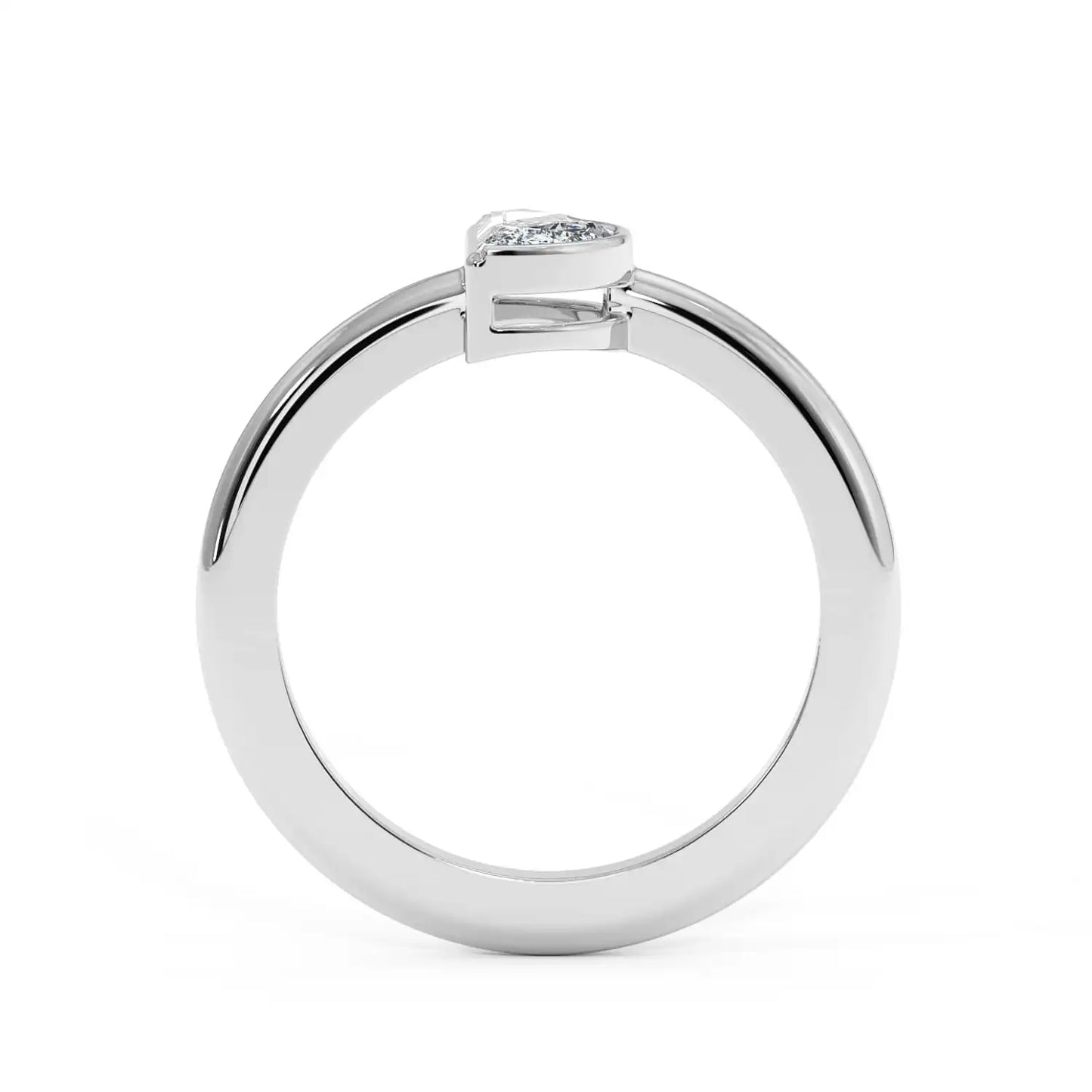 Solitaire Ring - Halfmoon