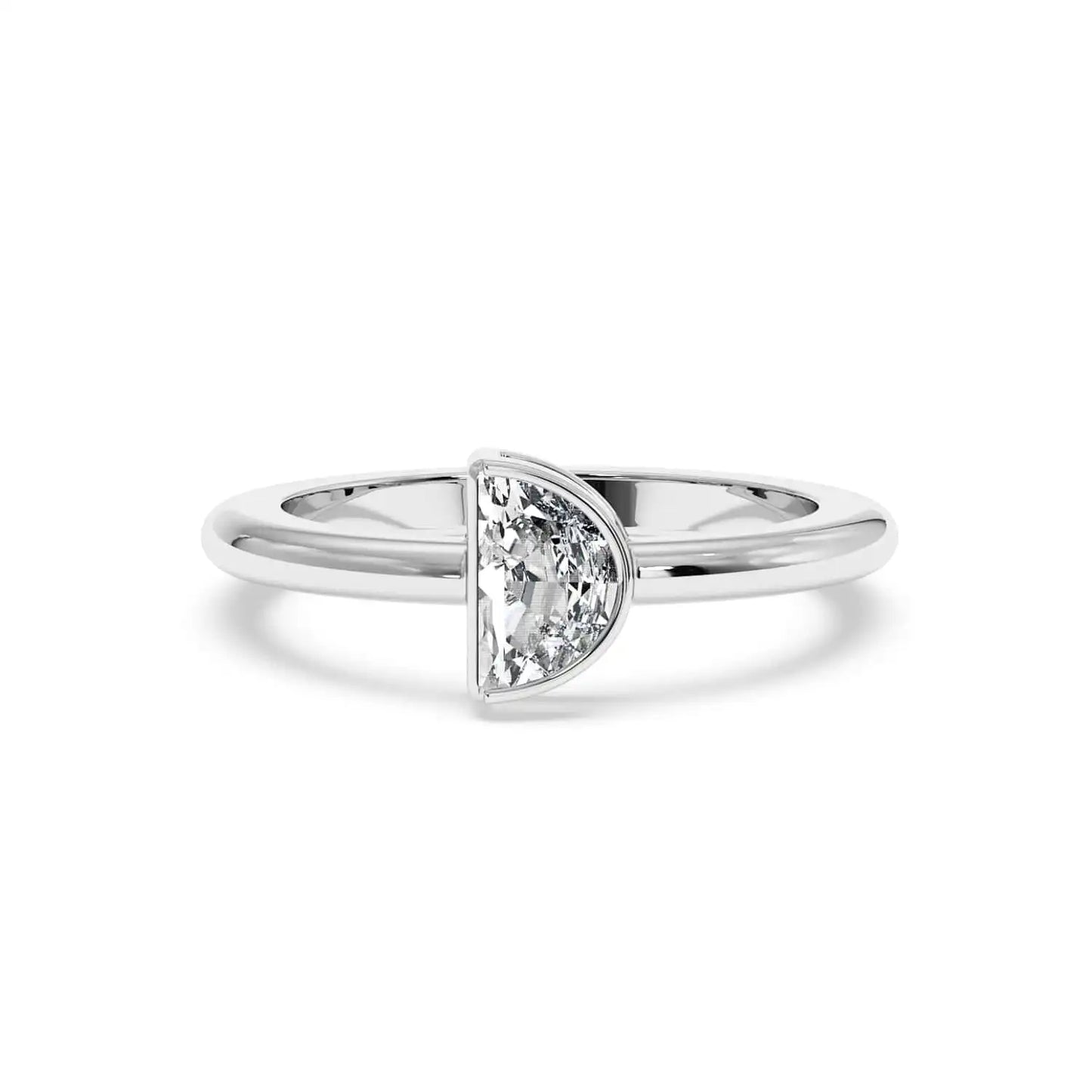 Solitaire Ring - Halfmoon