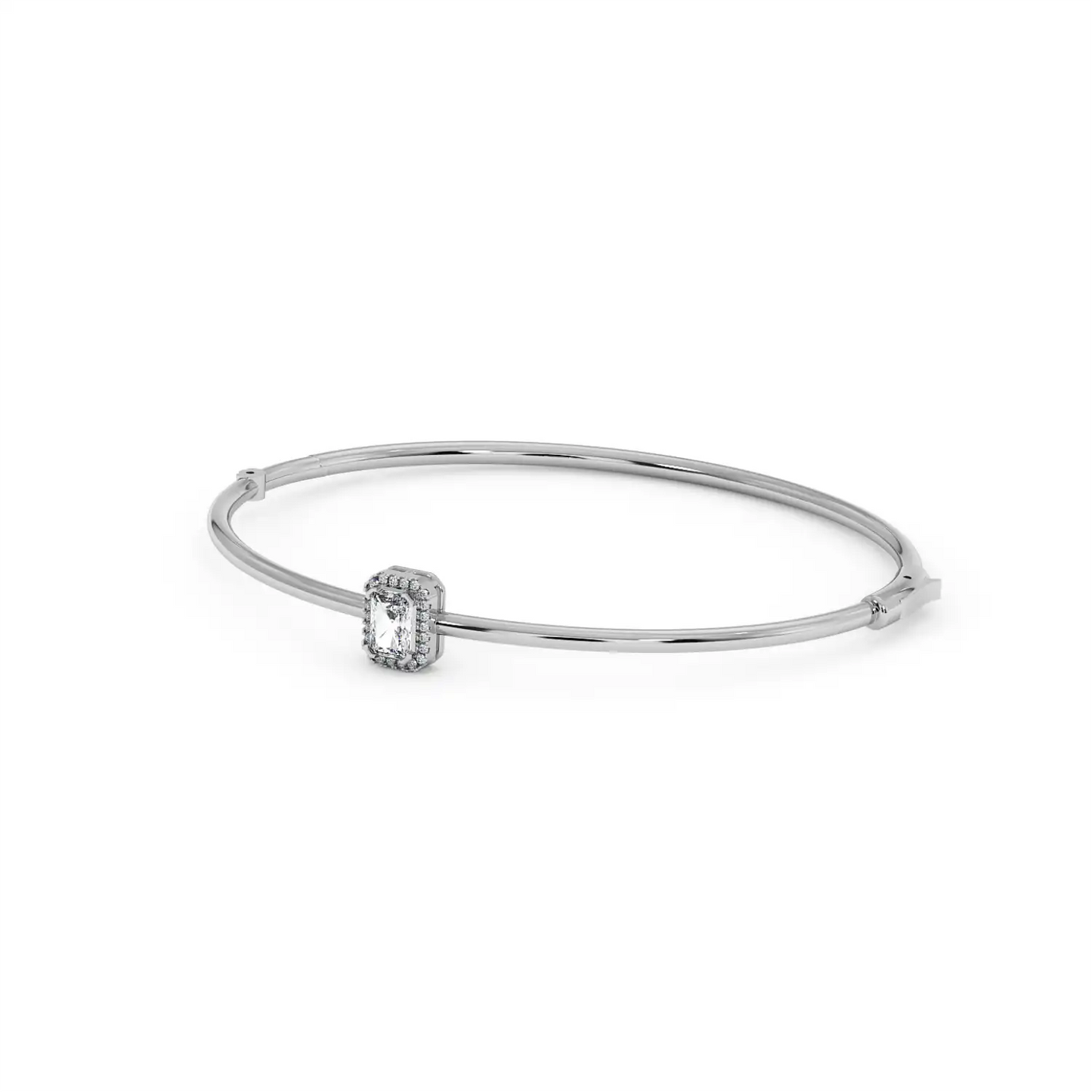 Solitaire Halo Bracelet - Radiant