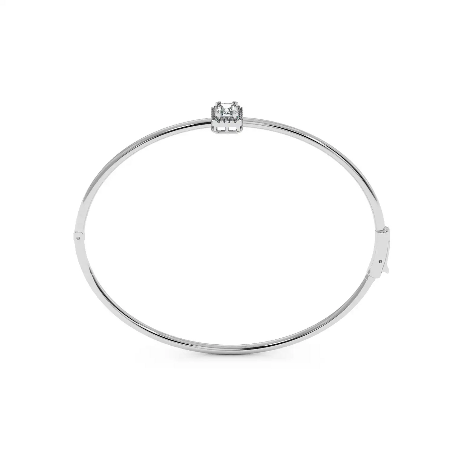 Solitaire Halo Bracelet - Radiant