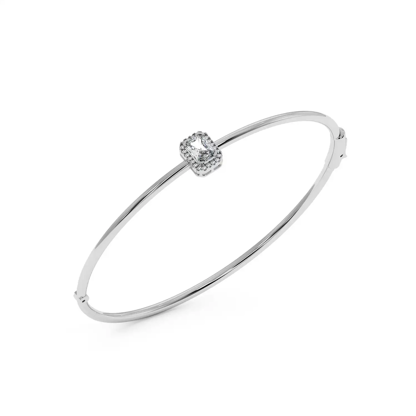 Solitaire Halo Bracelet - Radiant