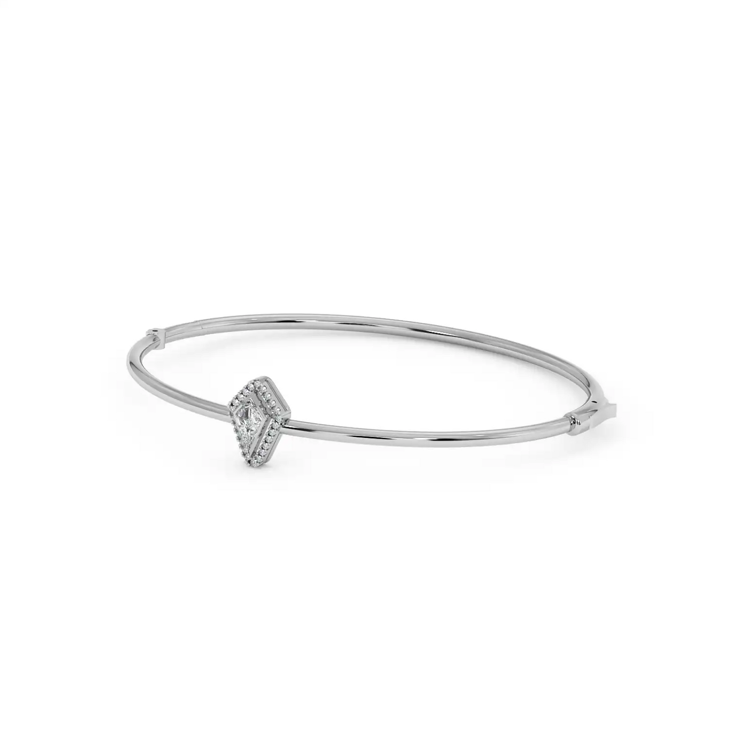 Solitaire Halo Bracelet - Kite