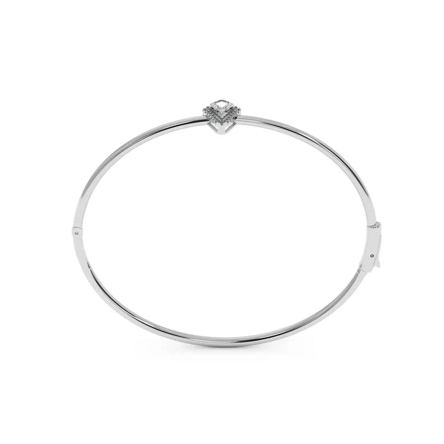 Solitaire Halo Bracelet - Kite