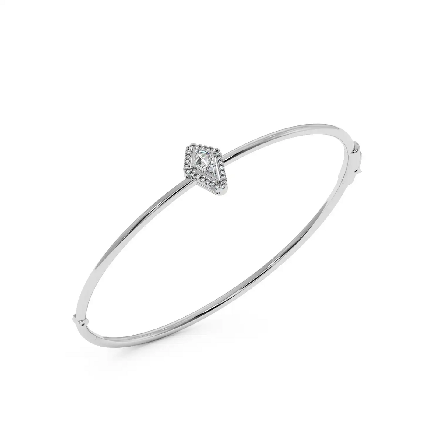 Solitaire Halo Bracelet - Kite