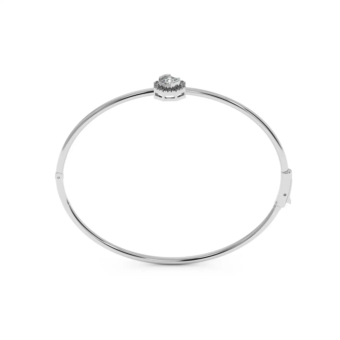 Solitaire Halo Bracelet - Octagon
