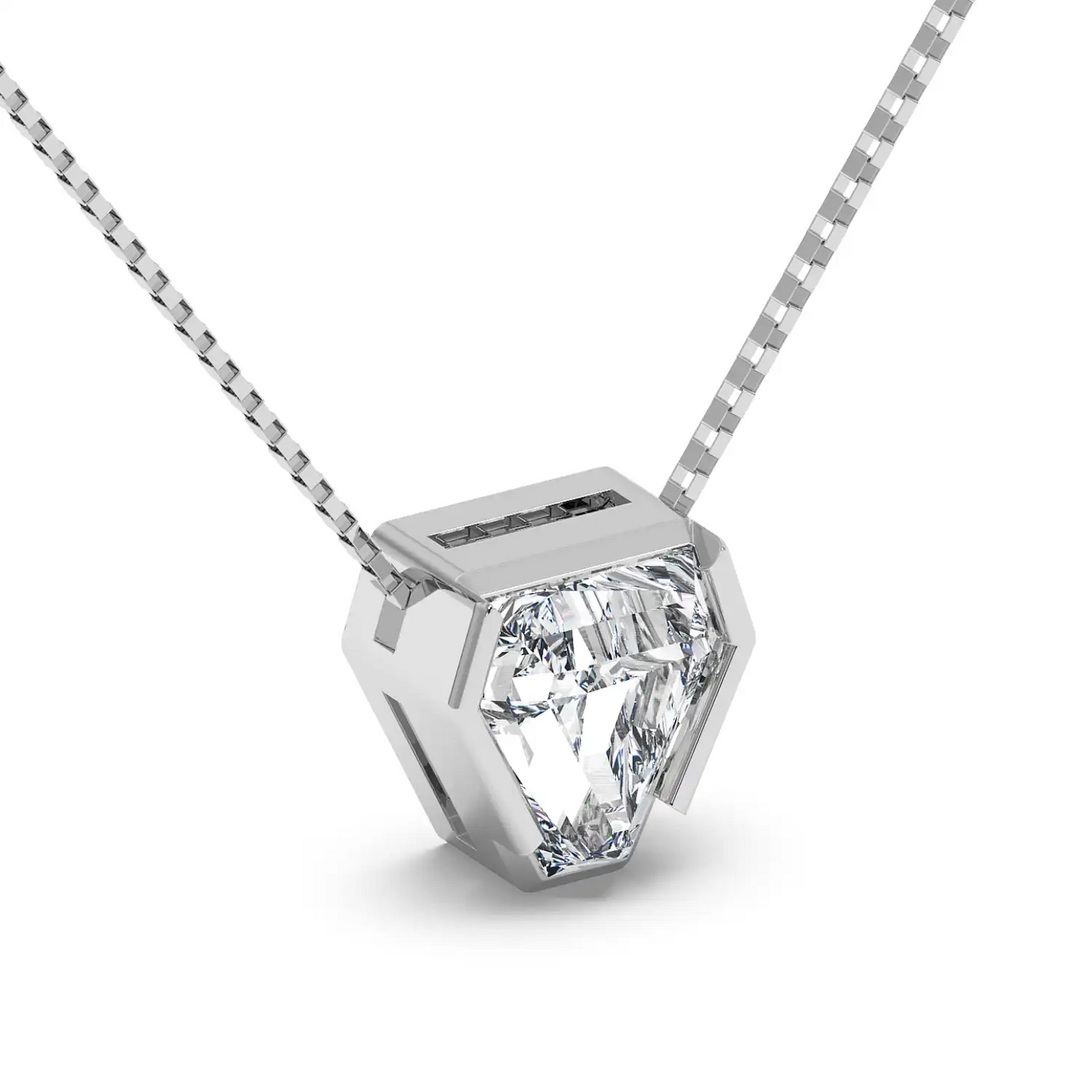 Solitaire Pendant - Coffin