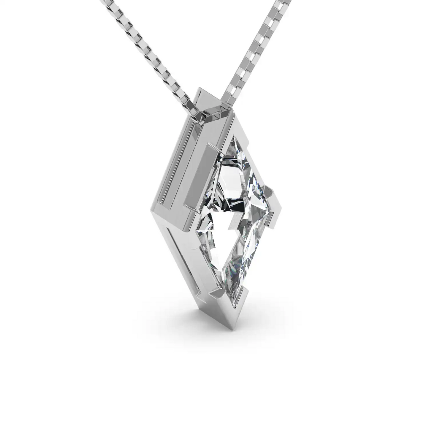 Solitaire Pendant - Lozenge