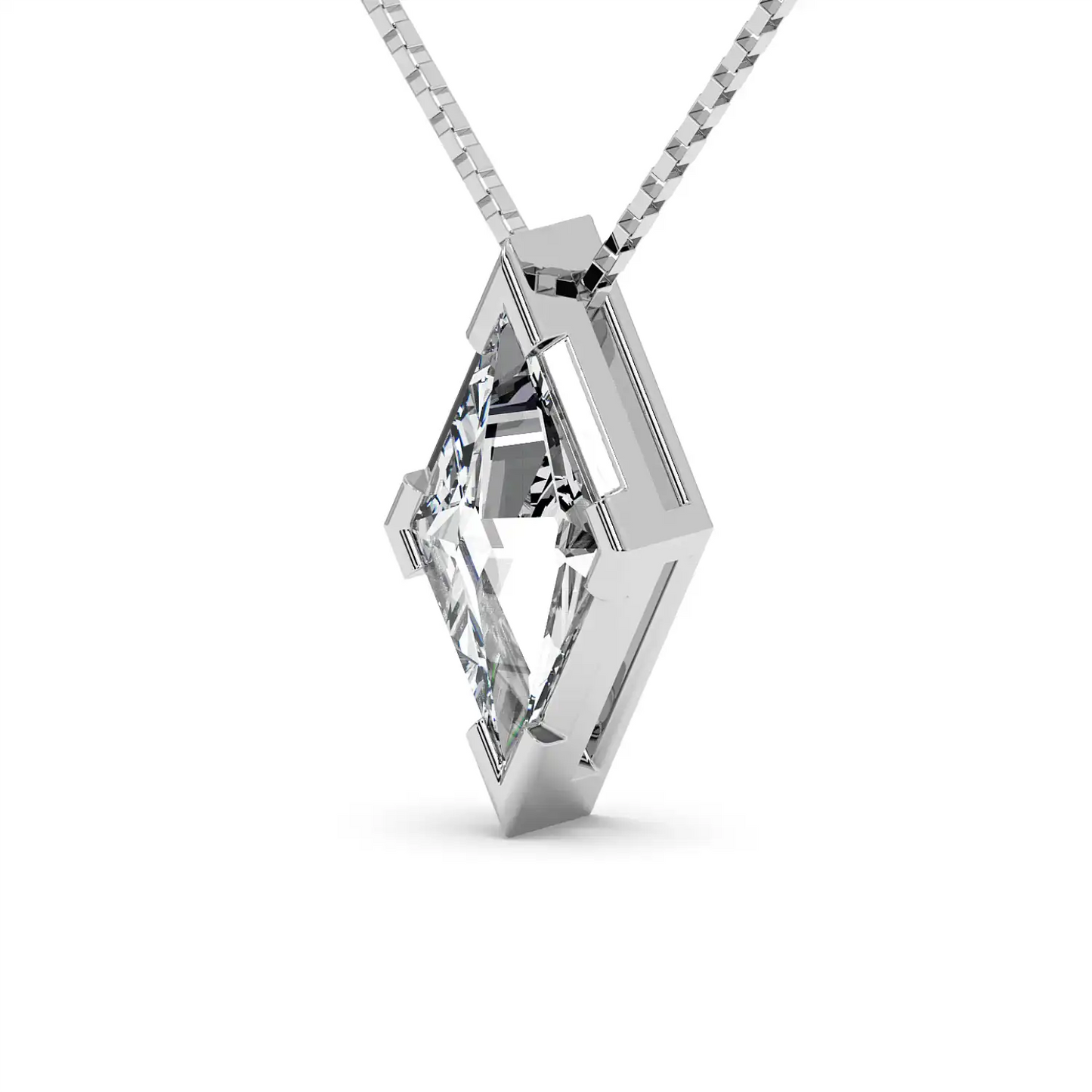 Solitaire Pendant - Lozenge