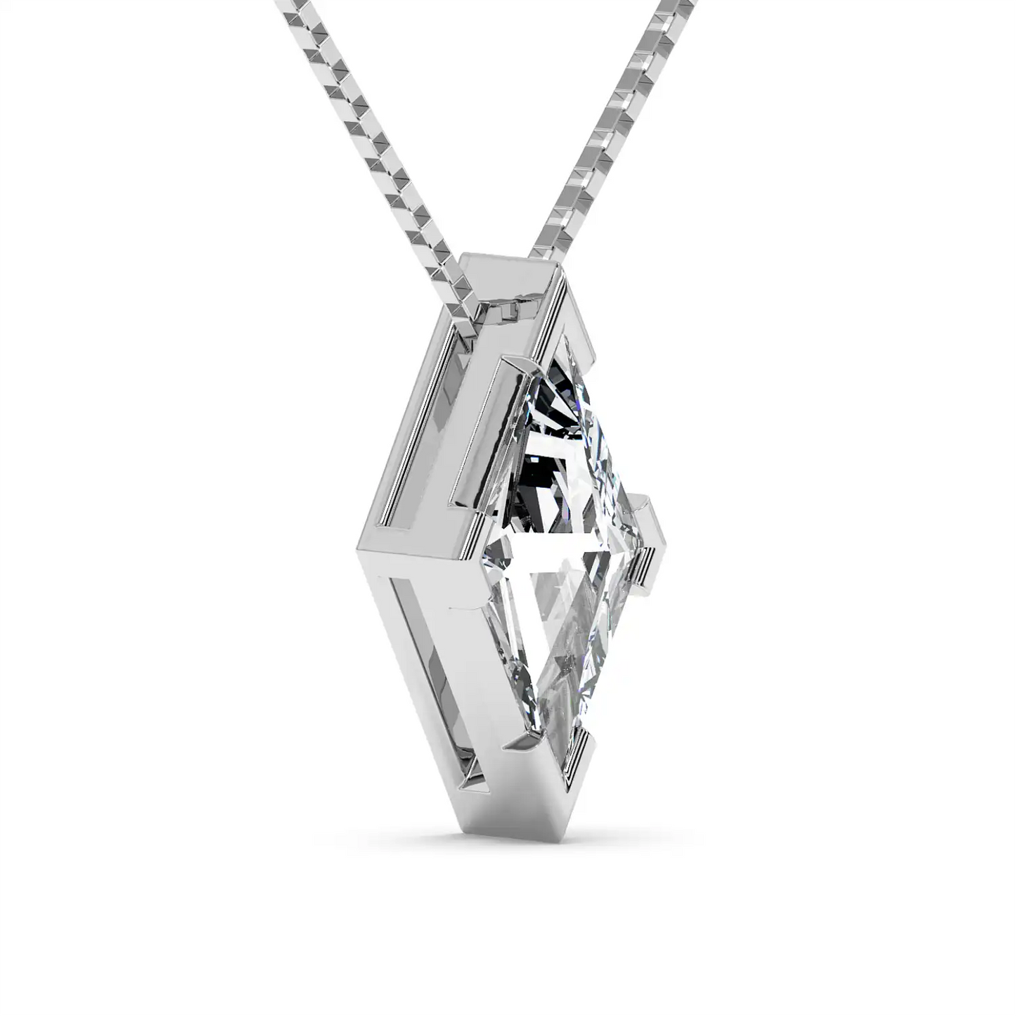 Solitaire Pendant - Lozenge