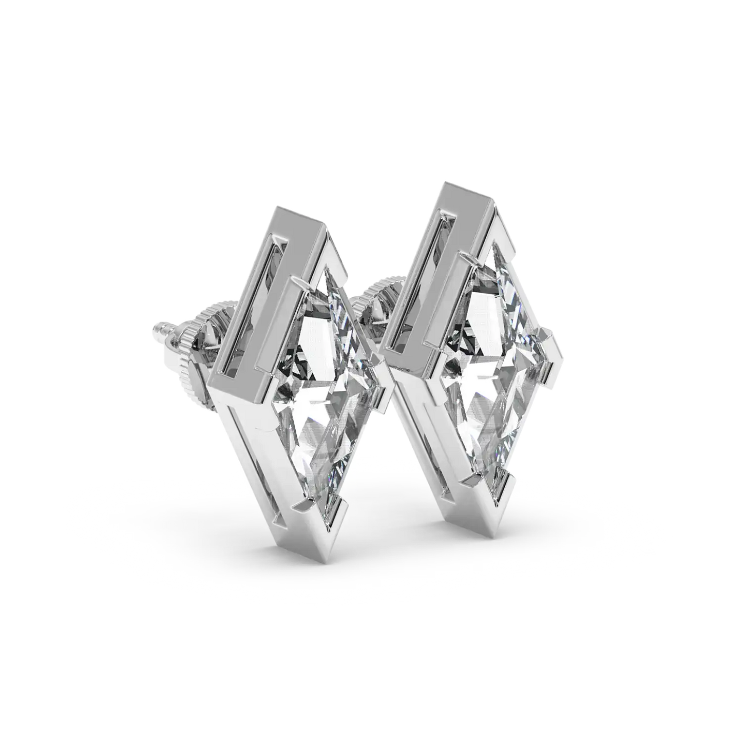 Solitaire Earring - Lozenge