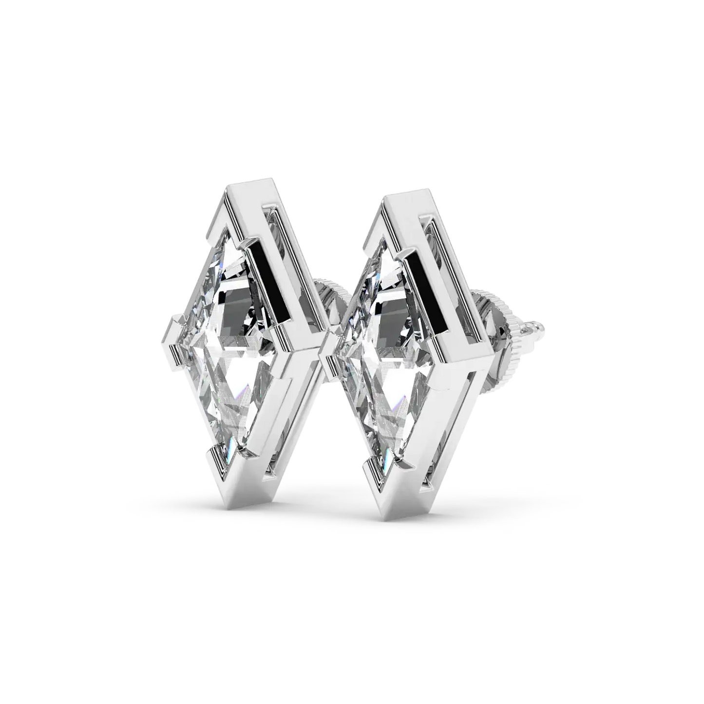 Solitaire Earring - Lozenge