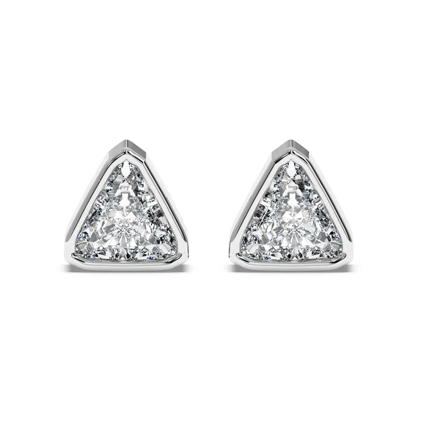 Solitaire Earring - Trillion